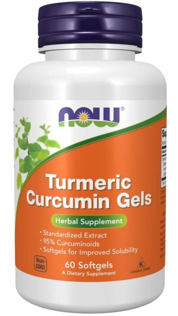 Turmeric Curcumin Gels 60 Softgels Now foods