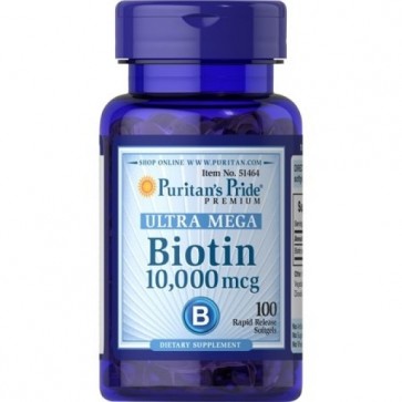 Biotin 10.000mcg 100 caps Puritans