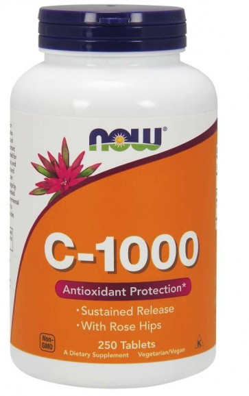 C 1000 Vitamina  250 tablets NOW Foods