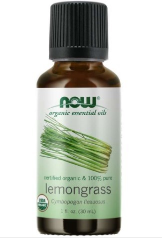 ORGANIC LEMONGRASS OIL 1 oz NOW Foods