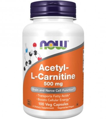 Acetyl L-carnitine 500mg 100cp NOW Foods