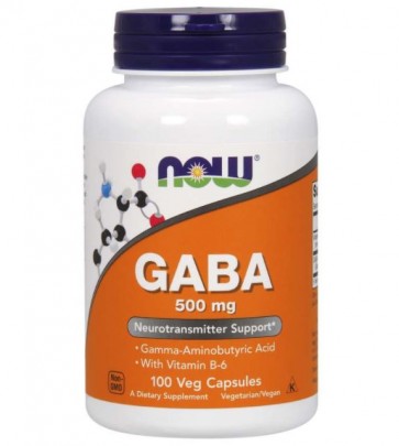 Gaba 500mg 100 caps NOW foods