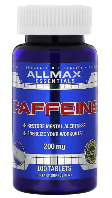 Caffeine, 200 mg, 100 Tablets ALLMAX