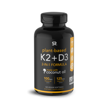 Vitamina K2 + D3 100mcg K2. 125mg D3 60s SPORTS Research