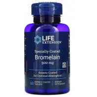 Specially-Coated Bromelain 500 mg, 60 enteric-coated vegetarian tablets Life Extension