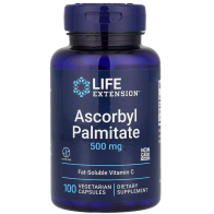 Ascorbyl Palmitate, 500 mg, 100 Vegetarian Capsules Life Extension