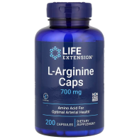 L-Arginine Caps, 700 mg, 200 Capsules Life Extension