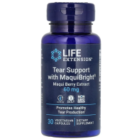 Tear Support with MaquiBright, 60 mg, 30 Cápsulas Vegetarianas Life Extension