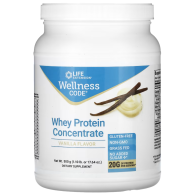 Wellness Code, Whey Protein Concentrate, Vanilla , 1.10 lb (500 g) Life Extension