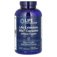 Mix Capsules Without Copper, 360 Capsules Life Extension
