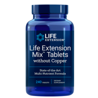 Mix Tablets Without Copper, 240 Tablets Life Extension