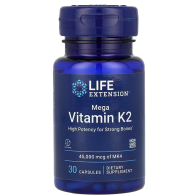 Mega Vitamin K2, 45,000 mcg, 30 Capsules Life Extension
