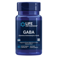 Gaba (Gamma-Aminobutyric Acid) 60 vegetarian capsules Life Extension