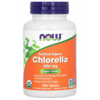 CHLORELLA 500mg ORG 200 TABS Now foods