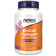 BioCell Collagen, Hydrolyzed Type II, 120 Veg Capsules Now foods