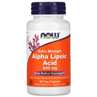 ALPHA LIPOIC ACID 600mg  60 VCAPS Now Foods