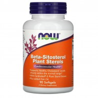 Beta-Sitosterol Plant Sterols 90 Softgels Now foods