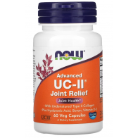 Advanced UC-II Joint Relief, 60 Veg Capsules Now foods