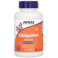 Ubiquinol, 100 mg, 120 Softgels Now foods