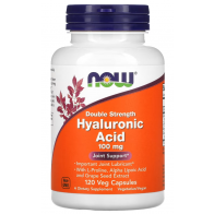 Hyaluronic Acid, Double Strength, 100 mg, 120 Veg Capsules Now foods