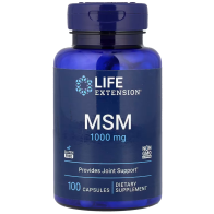 MSM, 100 Capsules (1,000 mg per Capsule) Life Extension