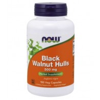 Black Walnut Hulls 500mg 100vcaps NOW Foods