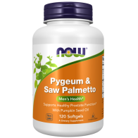 Pygeum  Saw Palmetto, 120 Softgels Now foods