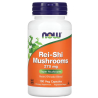 Rei-Shi Mushrooms, 270 mg, 100 Veg Capsules Now foods