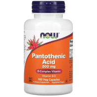 Pantothenic Acid, 500 mg, 100 Veg Capsules Now foods