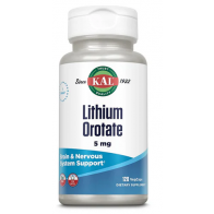 KAL, Lithium Orotate, 5 mg, 120 VegCaps