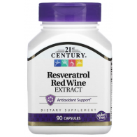 Resveratrol Red Wine Extract, 90 Capsules 21st Century