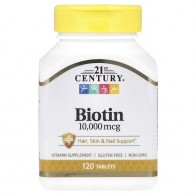Biotin, 10,000 mcg, 120 Tablets