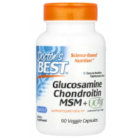 Glucosamine Chondroitin, MSM + UCII, 90 Veggie Capsule Doctors Best