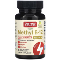 Methyl B-12, Extra Strength, Lemon, 1,000 mcg, 100 Chewable Tablets Lemon
