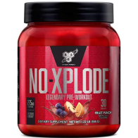 BSN NO XPLODE Pre Workout Powder Fruit Punch, 30 Servings