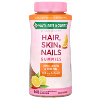 Hair, Skin & Nails Gummies, Tropical Citrus, 140 Gummies Nature's Bounty