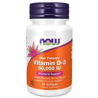 VITAMINA  D3 50.000 IU 50 SGELS Now foods