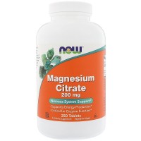 Magnesium Citrate 200MG 250 TABS NOW Foods