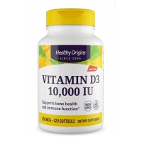 Vitamina D3 10.000 120s HEALTHY Origins com Mct Oil
