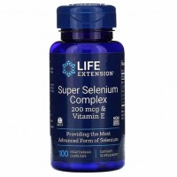 Super Selenium Complex 200mcg & Vitamin E 100 VegCaps Life Extension