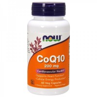 Coq 10 200mg 60veg caps NOW Foods