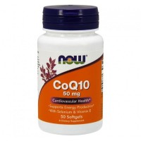 CoQ10 50mg + VIT E  50 SGELS NOW Foods