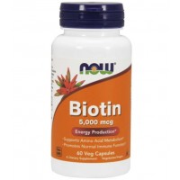 Biotin 5.000 60 caps NOW Foods