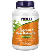 Pygeum  Saw Palmetto, 120 Softgels Now foods