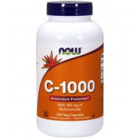 C 1000 Vitamina 100 veg caps 100mg bioflavonoids NOW Foods