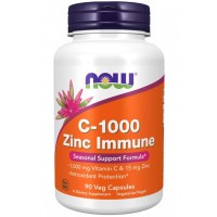 Vitamina C 1000 Zinc Immune 90 Veg Caps Now foods